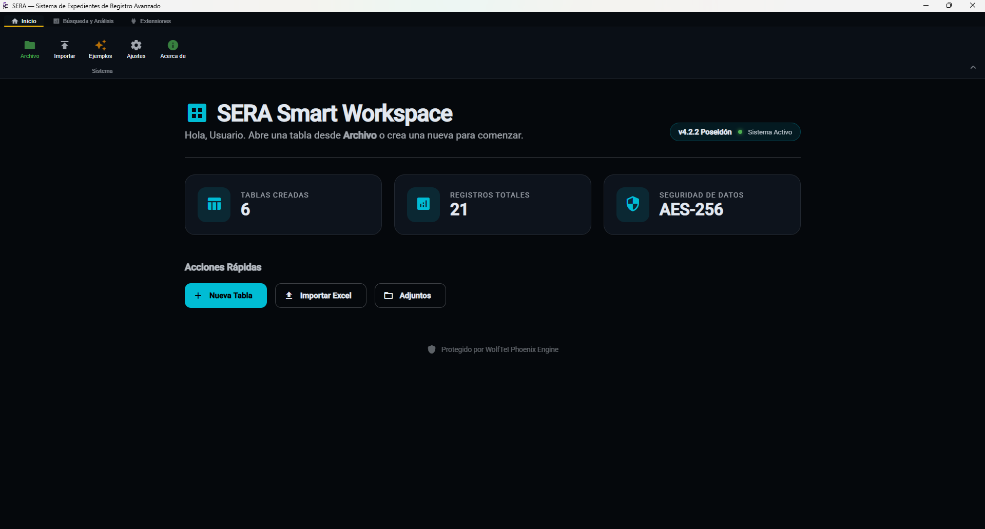 SERA v4.2.2 — Smart Workspace